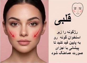 فرم صورت قلب
